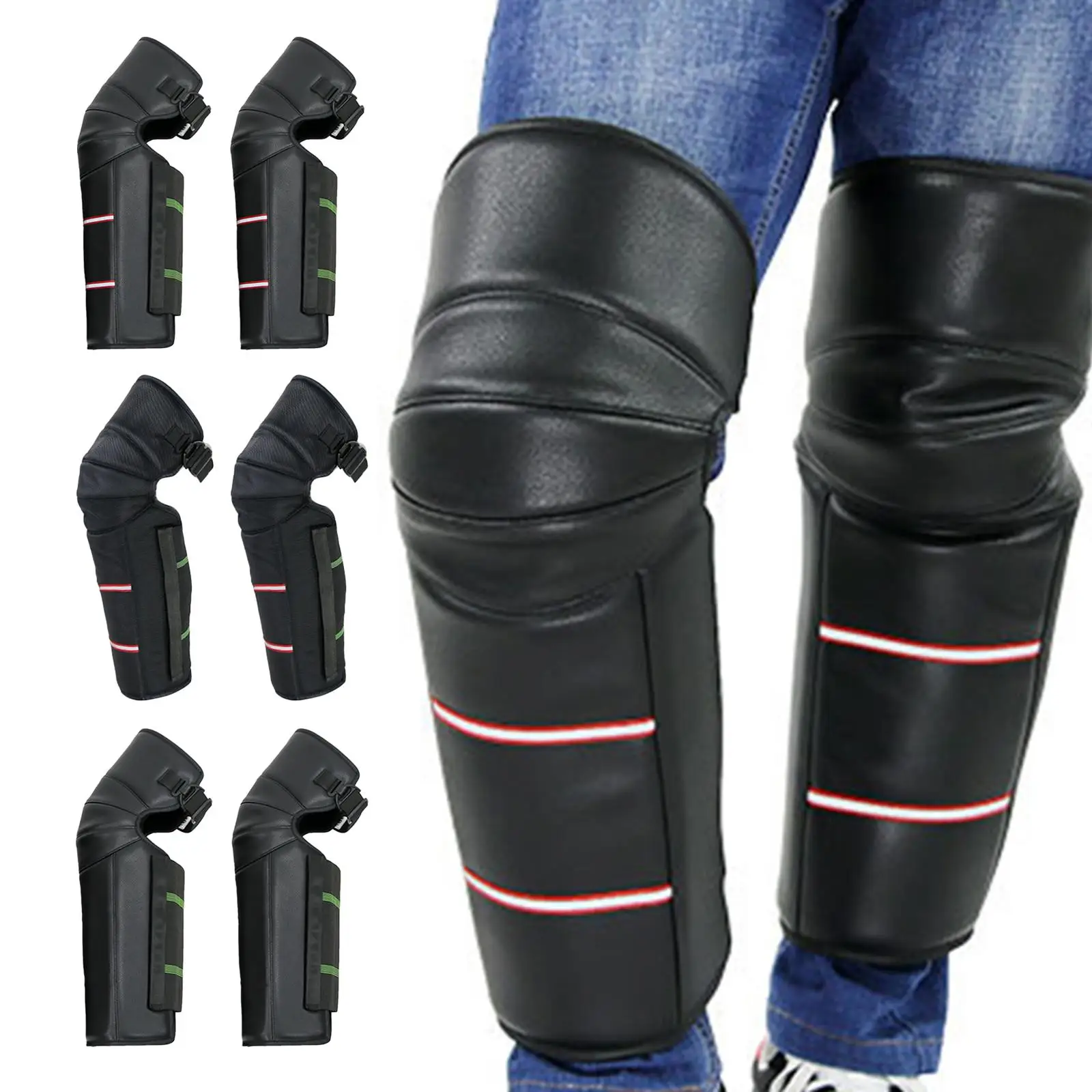 

Motorcycle Knee Pads Leggings Covers for Hiking Winter Ski Camping Full Protective Chaps for Motorcycle Bike Knee Brace Guards