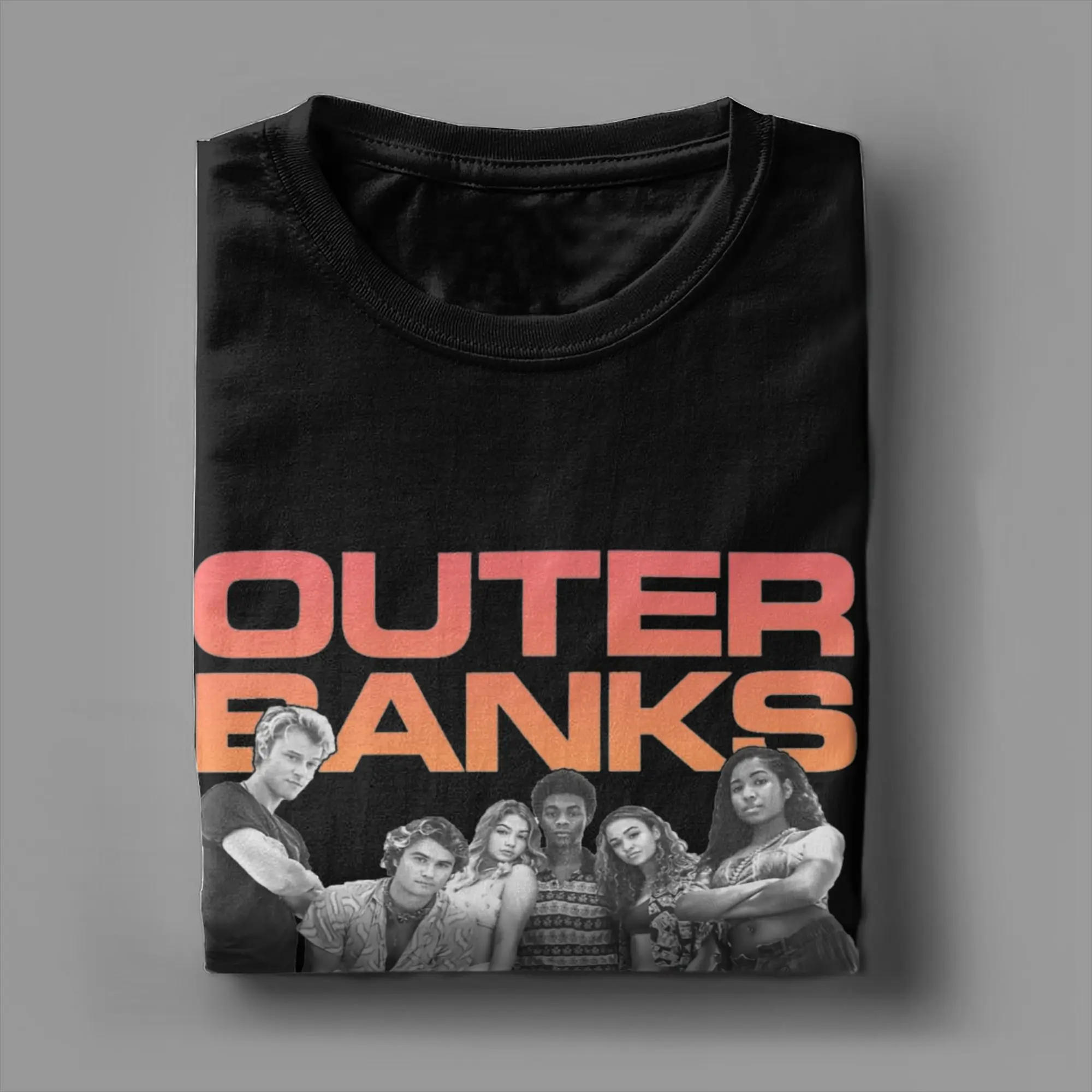 Outerbanks Group Shot Pogues For Life Portrait T-Shirt Novelty 100% Cotton Tee Shirt Crewneck T Shirts New Arrival Clothing
