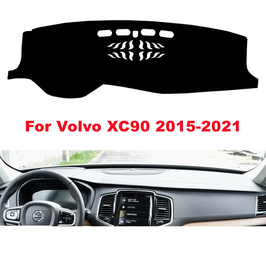 

Противоскользящий чехол для приборной панели автомобиля, коврик для приборной панели VOLVO XC90 2015-2021, внутренние автозапчасти, ковер, солнцезащитный козырек, защитный чехол для приборной панели