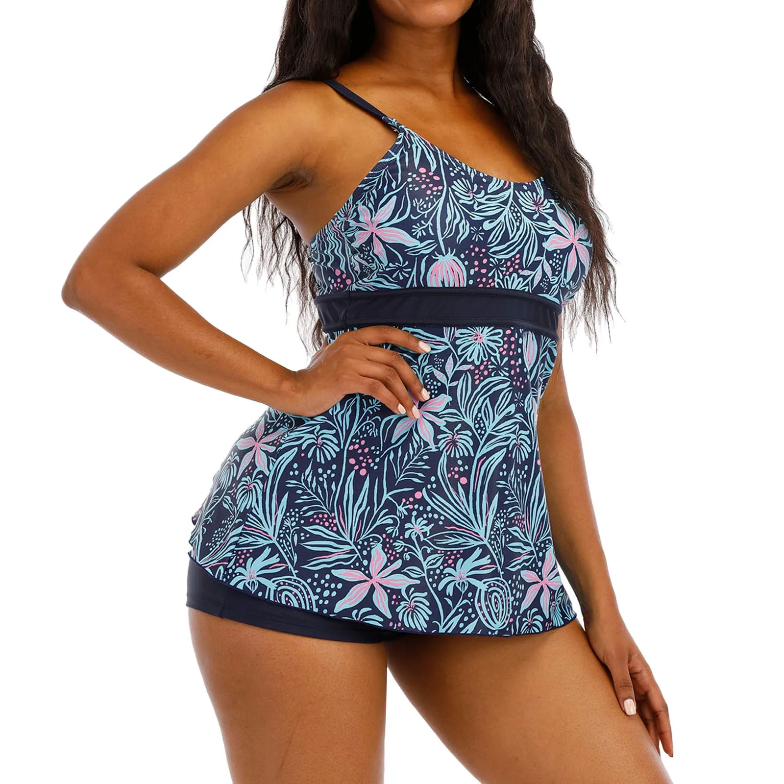 

Женская пляжная одежда купальники Размер танкини плюс мягкий купальник с принтом купальники танкини купальники женские купальные костюмы