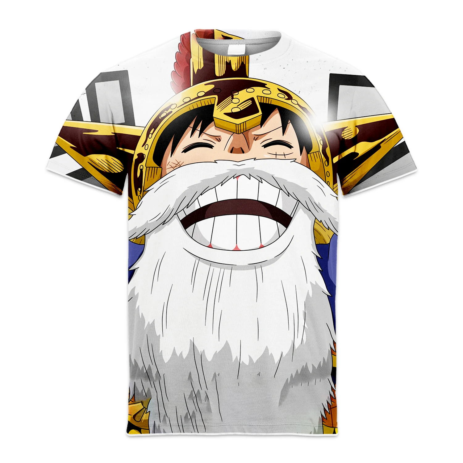 

Cartoon Cartoon One Piece Printed T-Shirt For Men And Women Instagram Summer Fashion Large Size Casual Breathable Short Sleeve