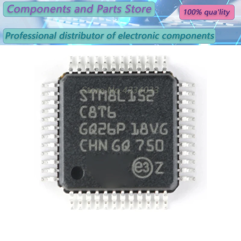 

1 шт. STM8L152C8T6 STM8L152C8T STM8L152 QFP48 новый 100% STM8 L152C8T6