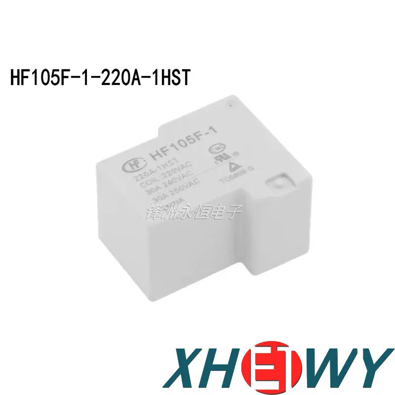 

HF105F-1-220A-1HST HF105F-1 220A-1HST реле 220 В переменного тока, нормально разомкнутое, 4-контактное, 30 А, 240 В переменного тока JQX-105F