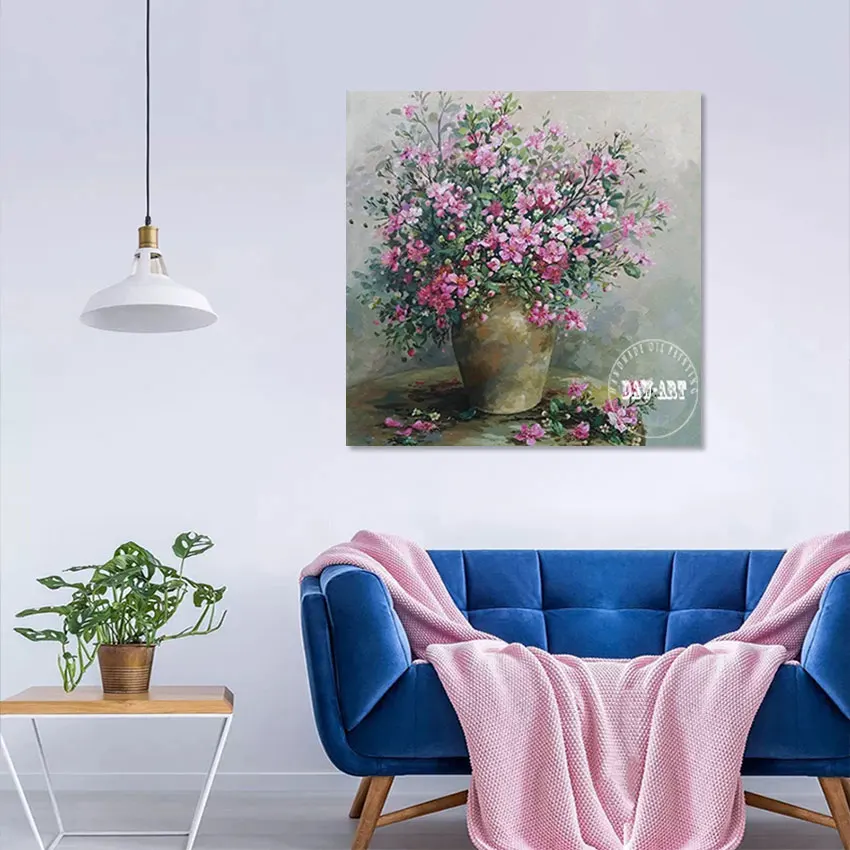 

Art Restaurant Decor Impressionist Still Life Abstract Unframed Acrylic Wall Picture 3d Canvas Oil Painting Flowers In Vases