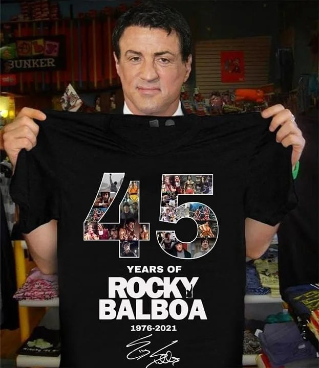 

45 Years Of Rocky Balboa 1976 2021 Signature Unisex Shirt