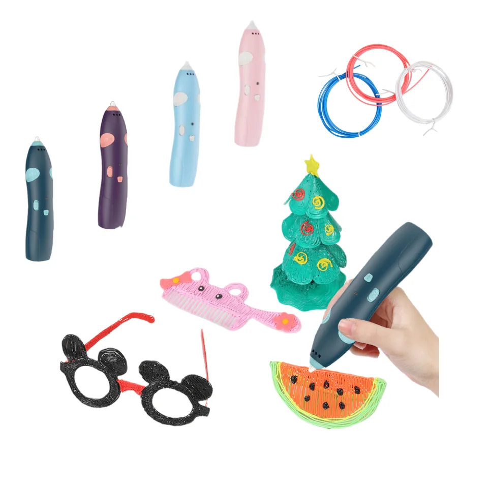 

2023 Fun Kit DIY 3D Pen Kids Birthday Christmas New Year Gift Boys Girls Creative 3D Kids 3D Pen PLA Filament, 3D Toys