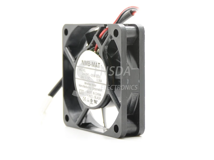 Оригинальный тихий вентилятор охлаждения сервера NMB 2406KL-05W-B30 60x60x15 мм 6015 60 мм 6 см DC 24 В 0.08A