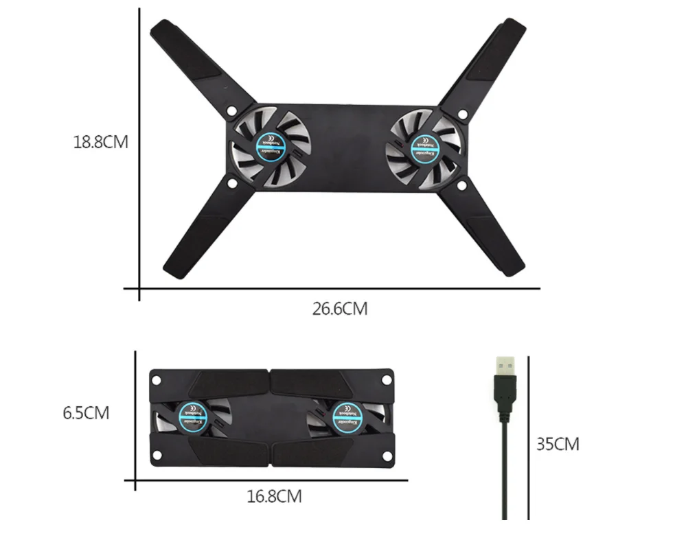 Подставка для ноутбука Настольная Складная охлаждающая подставка с двумя