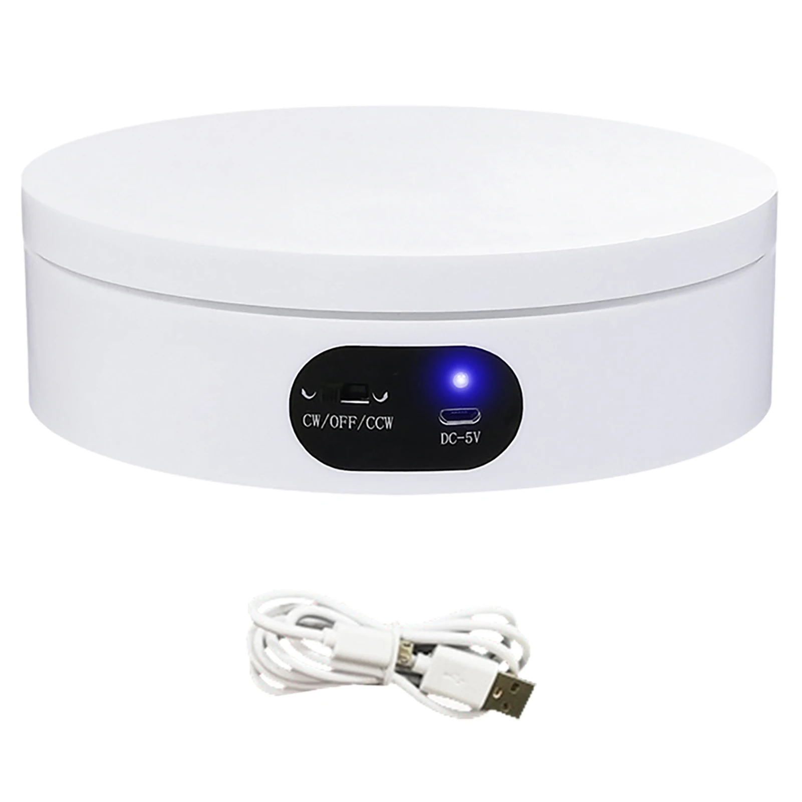 

Вращающаяся витрина для ювелирных изделий, электрическая вращающаяся витрина, подставка с зарядкой от Usb, вращающаяся на 360 градусов витрин...