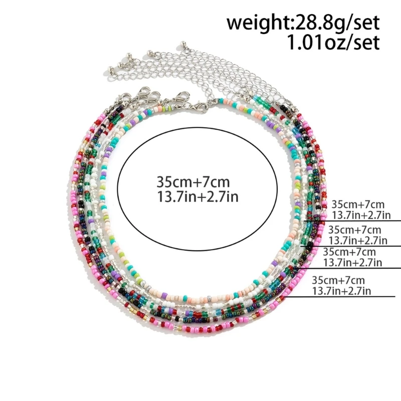 Разноцветные бусы из смолы ожерелье бисера колье ручное изготовление ожерелья