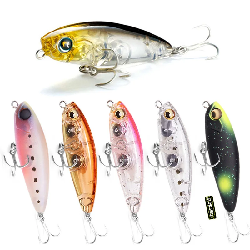 

New Mini Micro Fishing Lures 43mm 4g Slow Sinking Pencil Good Action Hard Baits Japan Wobblers Fishing Tackles Lures Fishing