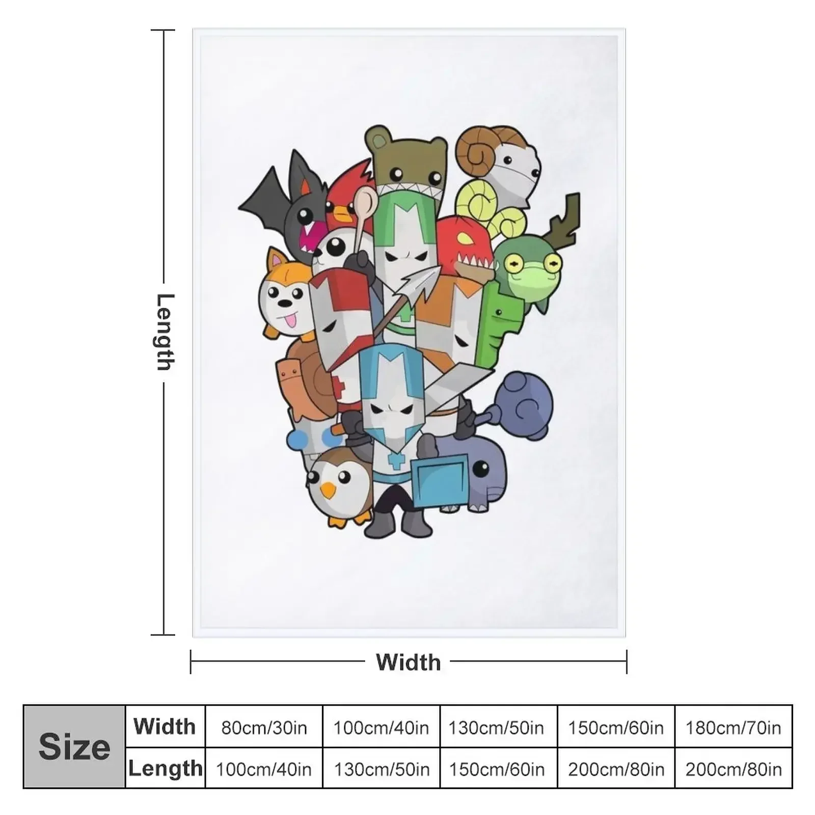 Одеяло Castle Crasher All Knight мягкий клетчатый спальный мешок клетчатые одеяла