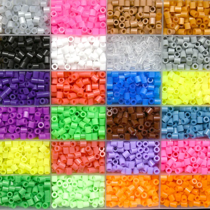 

24 Colors 5000pcs Perler Beads Ironing Beads 5mm Hama Beads Fuse Beads Tweezers Pegboard Jigsaw Puzzle Diy Crafts Toys GYH