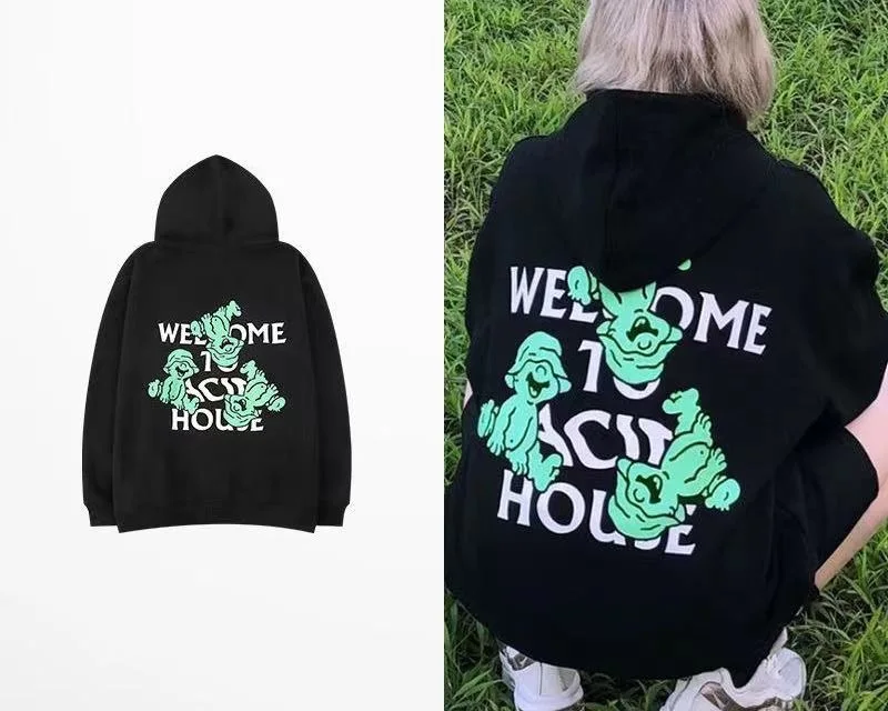 

Японский Универсальный плюшевый пуловер с капюшоном в стиле ретро Весенняя Новинка модный брендовый спортивный свитер в стиле high street Мужск...