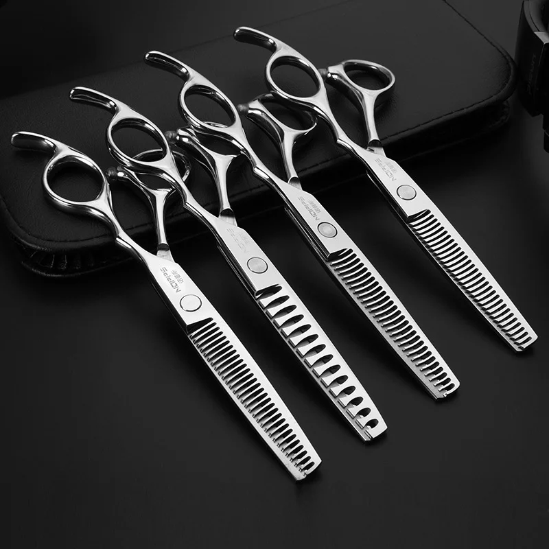 

6.0 inch Scissors Japan Professional hairdressing Scissors Barber Scissors Set Hair Cutting Shears thinning clippers