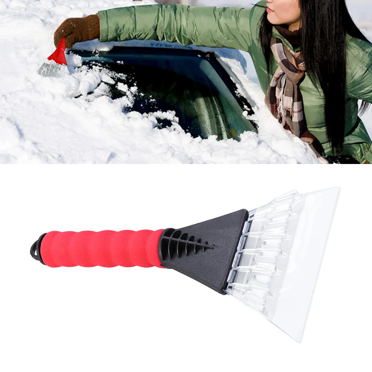 

1PC Snow Ice Cleaner Ice Crusher Clean Tools Snow Remover for Tile Windshield Car