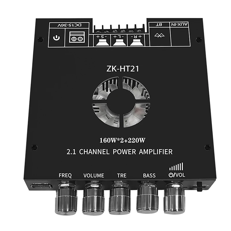 ZK-HT21 Модуль цифрового усилителя мощности Bluetooth 2 1-канальный TDA7498E