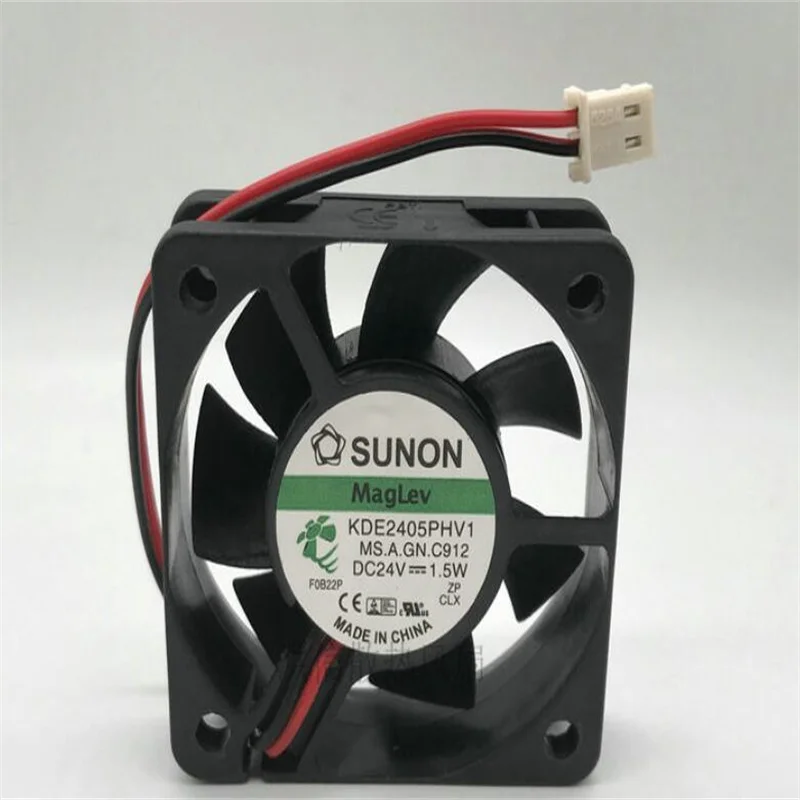 Оригинальный двухпроводный инверторный охлаждающий вентилятор SUNON KDE2405PHV1 5015 24 В 1,5 Вт 5 см