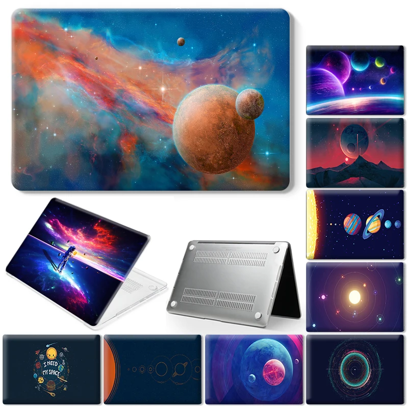 

Чехол для ноутбука с солнечной системой для Macbook Air 11 2018 2020 13 Touch Bar ID Pro 13 15 16 Retina 15 13 12 дюймов