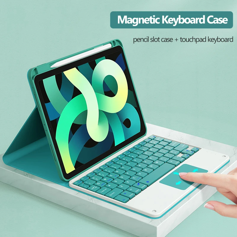 

Смарт-чехол для IPad Pro 11 2021 Air 5 с сенсорной панелью и слотом для стилуса