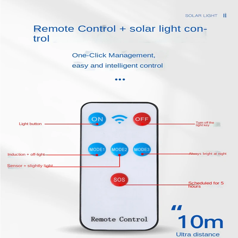 Мощный уличный светодиодный фонарь на солнечной батарее водонепроницаемый