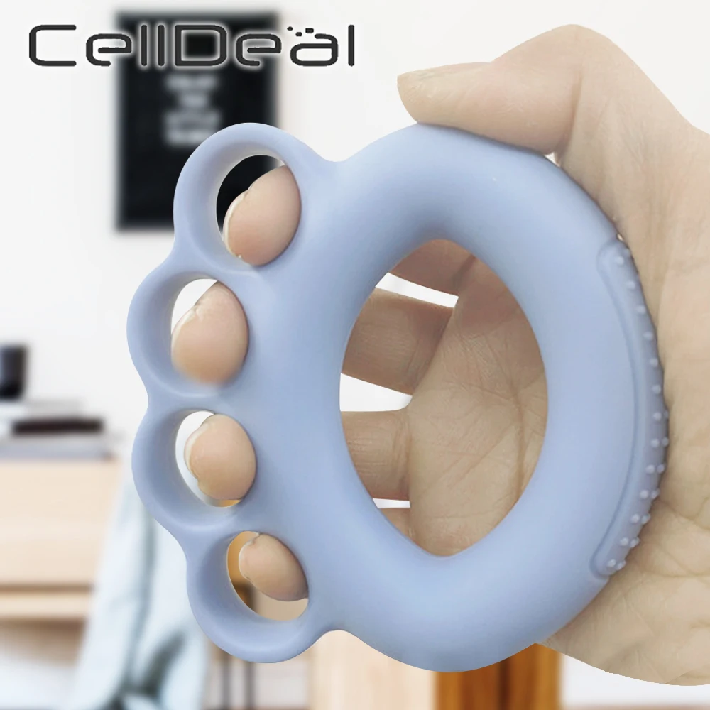 

Grip Strength Device Men Women Rehabilitation Training Finger Exercise Grip Ring Ball Fingers Rubber Non Slip Massage Fitness