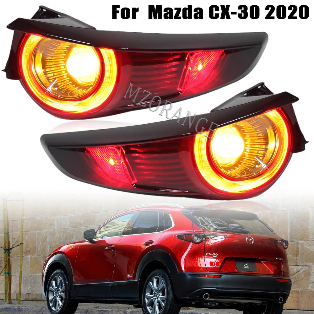 

Rear Tail Light Lens Cover for Mazda CX-30 2020 US Version Bumper Lamp Side Indicator Turn Signal Stop Brake LED Car Accessory