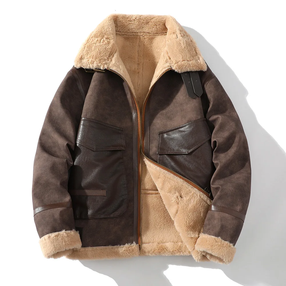 

2023 new arrival Men's warm overcoat men Casual jacket thicken Fur integration coat fashion Jackets high quality Windbreaker