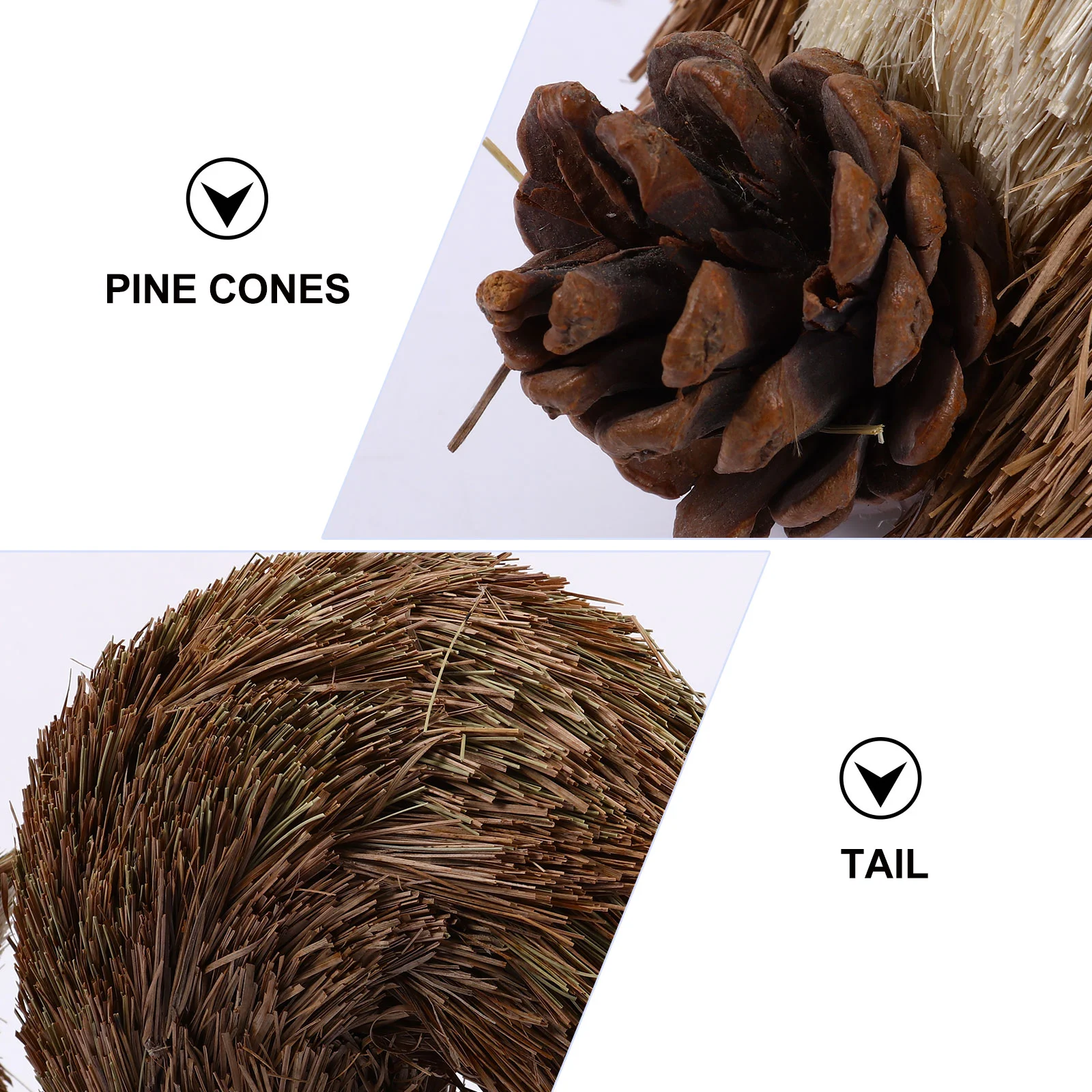 

1pc Christmas Squirrel Home Decor Xmas Miniature Animals Figurines Desktop Decor