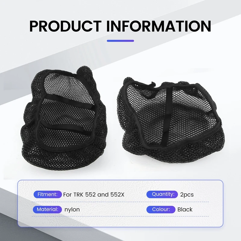 Motorcycle Protecting Cushion Seat Cover For Benelli TRK 552 X 552X TRK552 TRK552X Fabric Saddle Breathable