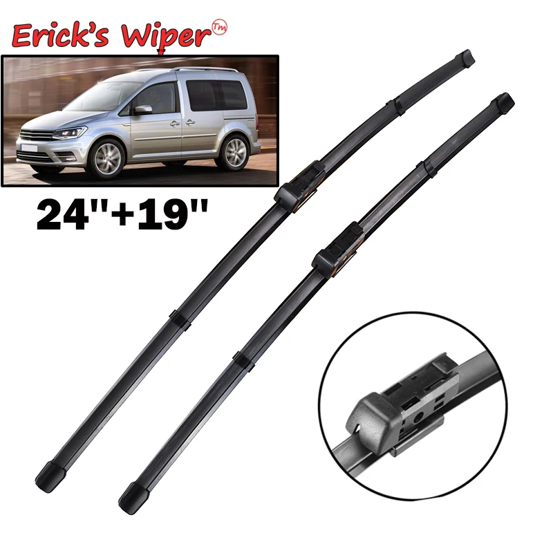 

Щетки стеклоочистителя Erick's LHD для Volkswagen VW Caddy 2017-2023, 24 дюйма 19 дюймов