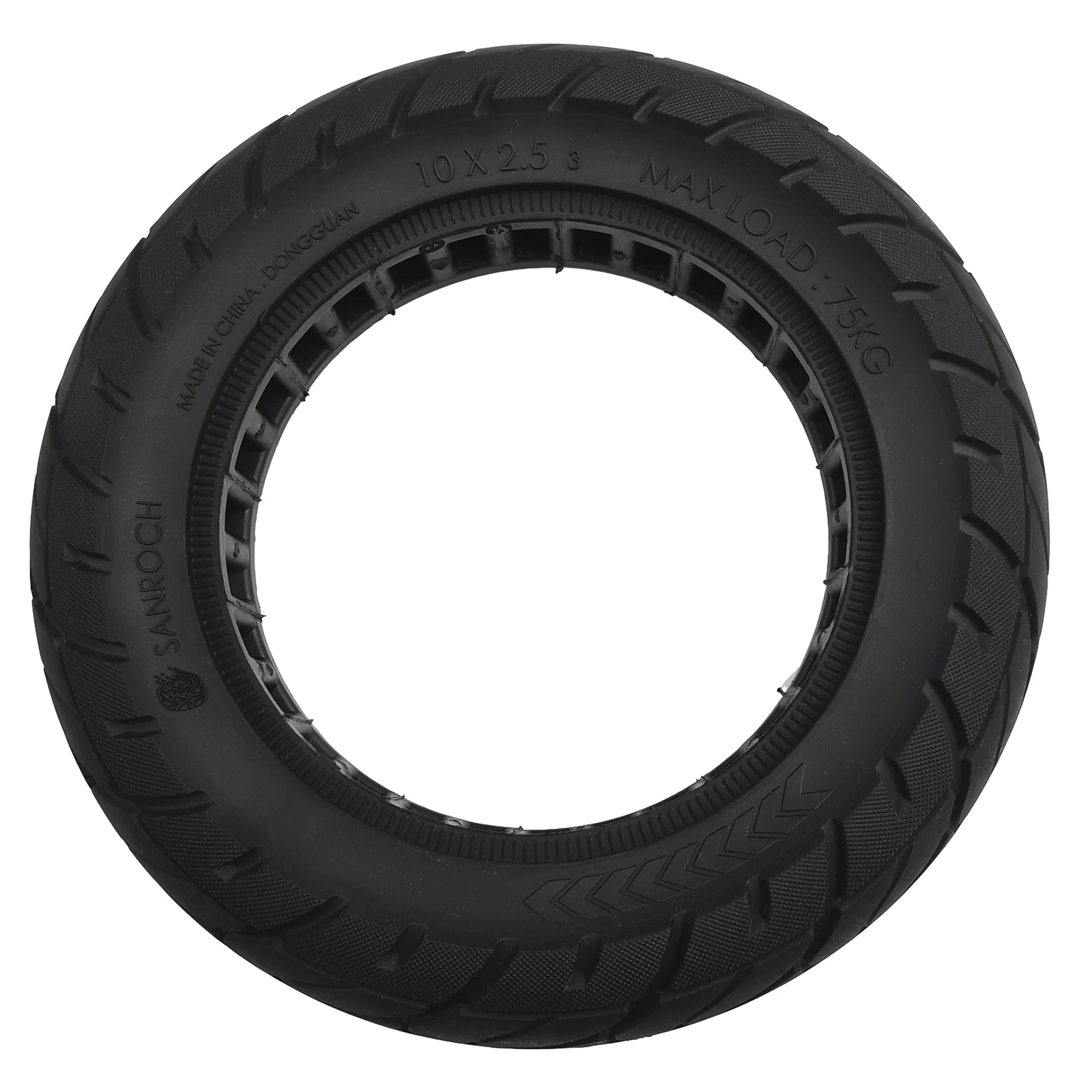 

Durable High Quality Outdoor Sports Scooters Tire Solid Tyre 63MM Accessories Black Parts Rubber 10 Inch 10x2.50