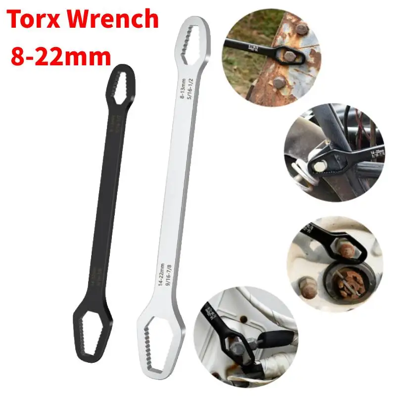 

Универсальный ключ Torx, самозатягивающийся регулируемый, 8-22 мм, для очков, двусторонний, ручной инструмент