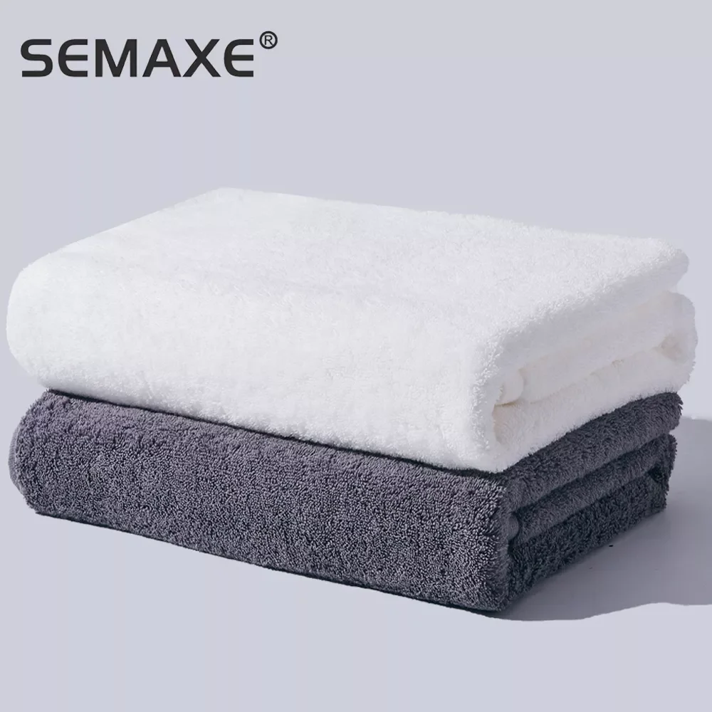 

SEMAXE, банное полотенце из чистого хлопка, роскошное высококачественное банное полотенце 70x140 см, комплект из двух предметов, мягкий, супер впи...