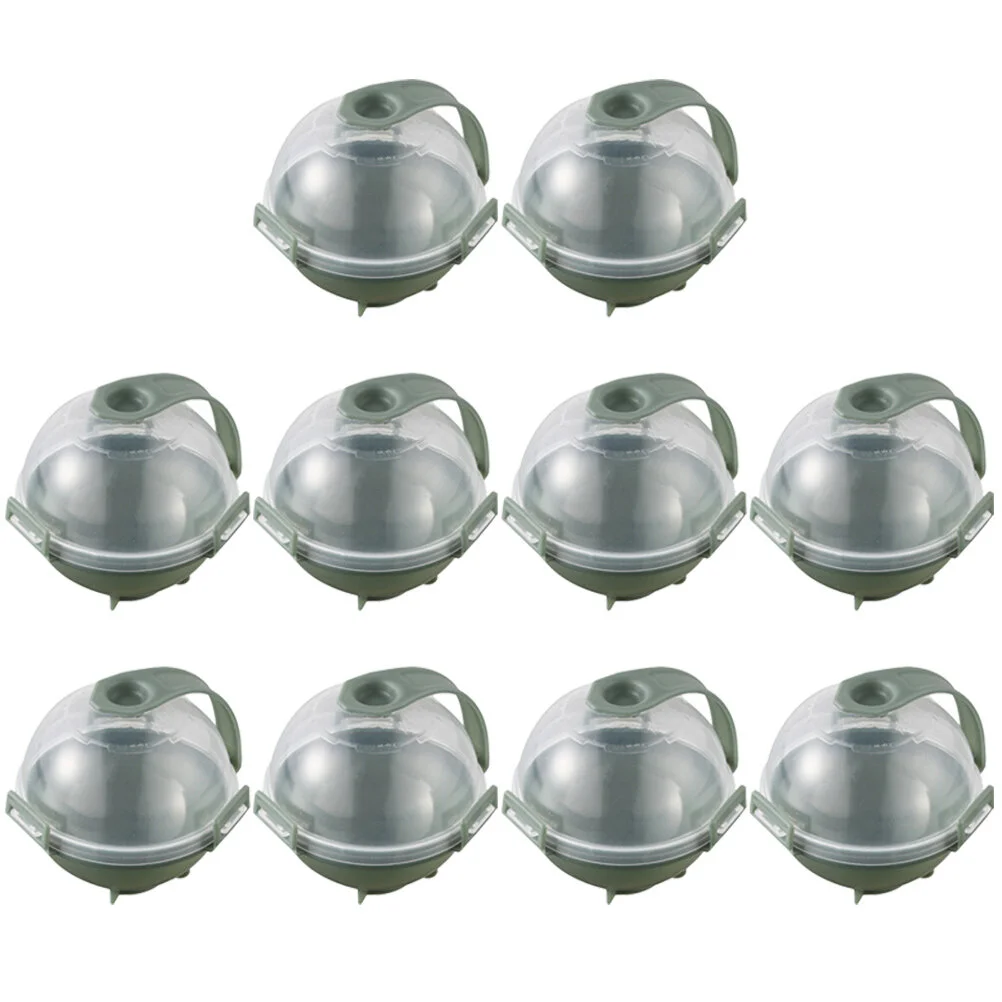 

10 Pcs Silicone Molds For Candles Ice Cube Box PP 5.5X5X5CM Making Accessory Block Green Whiskey Ball Maker Fridge