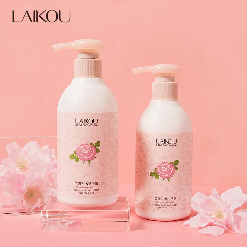 Anti-aging Whitening Moisturizing Winter Anti-crack Soft Smooth Rose Essential Oil Hand Cream Skin Care 220g