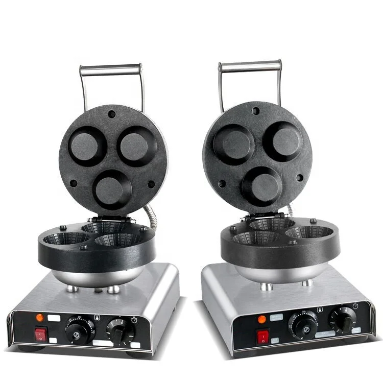 Double Commercial Waffle Bowl Maker
