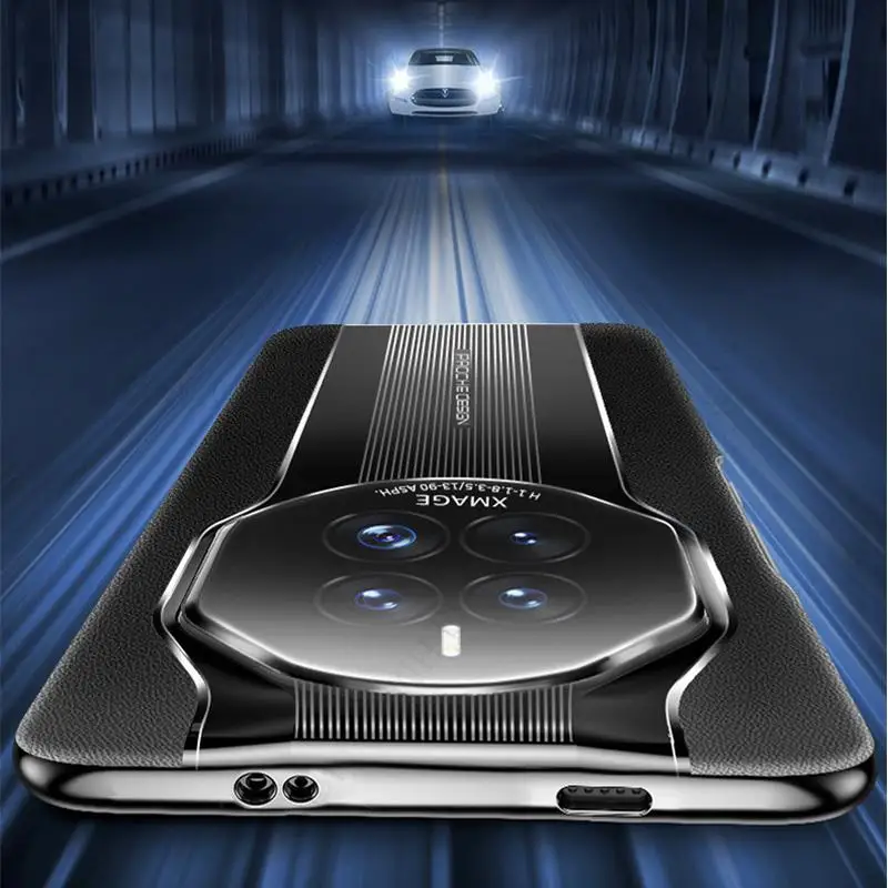 Plating Phone Case For Huawei Mate 50RS 50 40 30 Pro Leather Shockproof Cover For Magic 5 4 3 Pro Electroplated Protective Funda