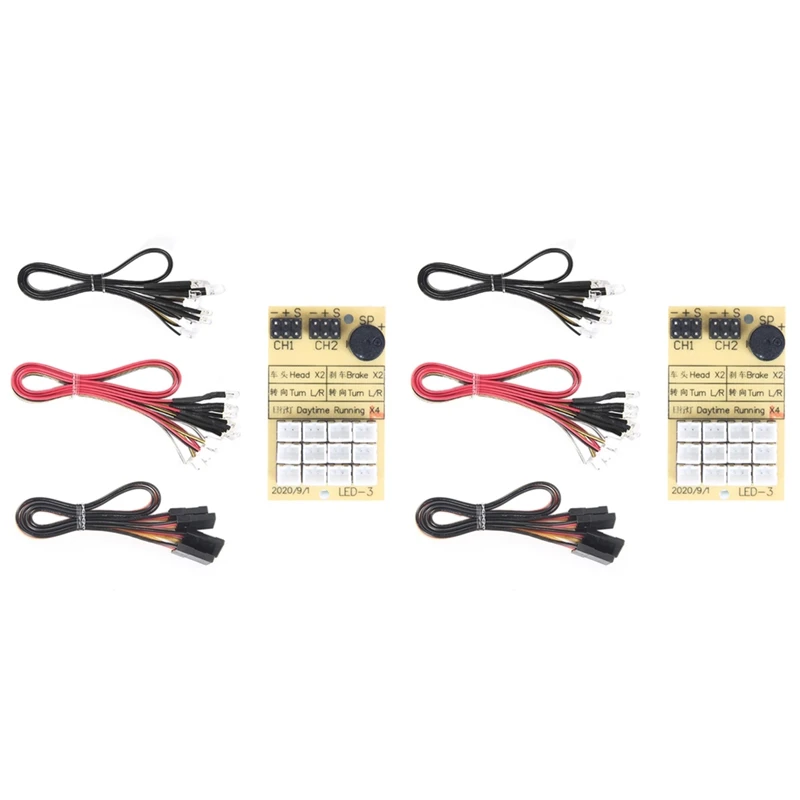 

2X For MN86 MN86S MN86K MN86KS 1/12 RC Car Front Rear Brake LED Lights Lamp Group Upgrade Parts Accessories