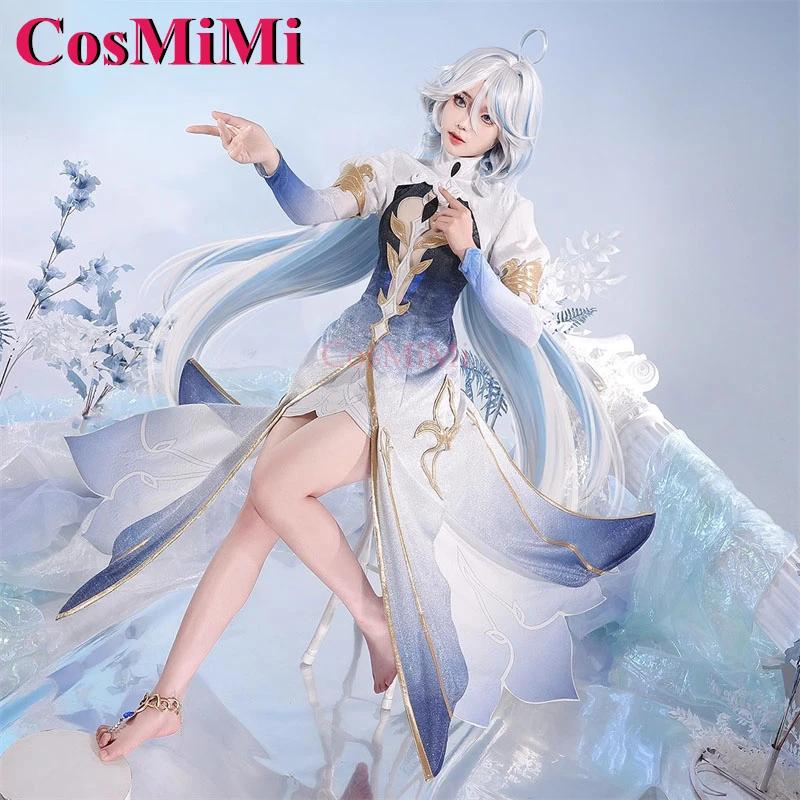 CosMiMi Game Genshin Impact Focalors/Furina Косплей Костюм Великолепный Милый Элегантный Наряд Бога