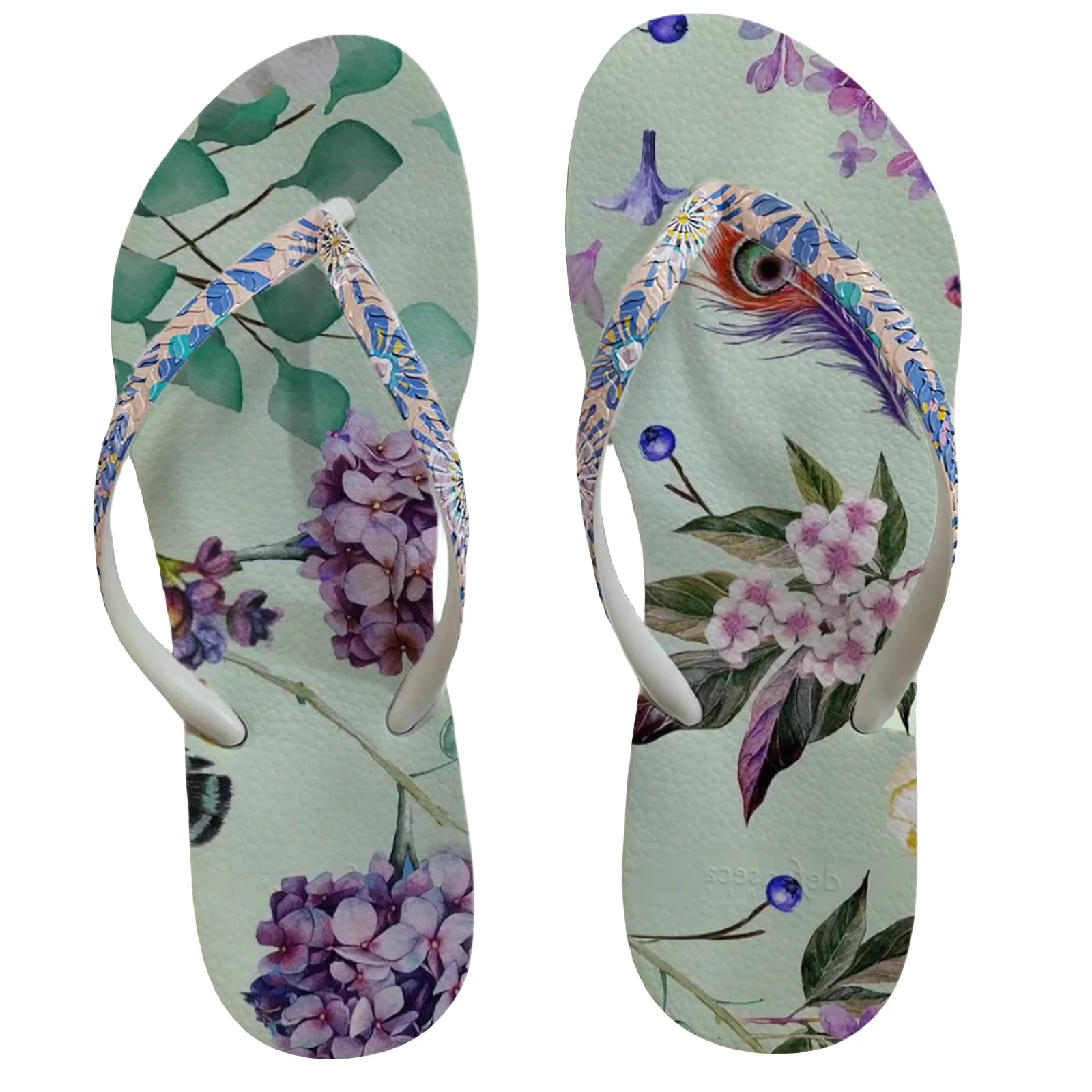 Сандалии пляжные женские летние шлепанцы на нескользящей подошве из ЭВА