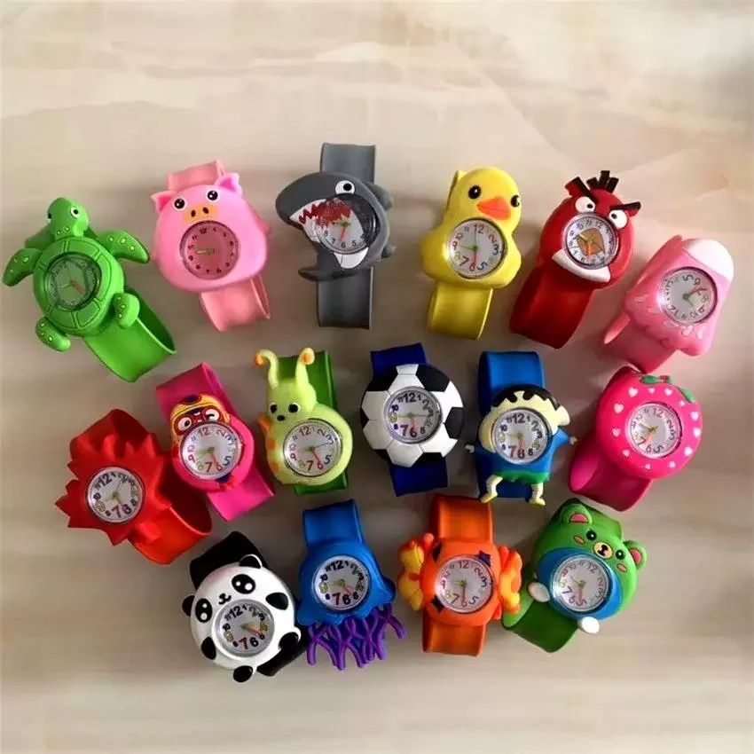 

Cartoons Children Watches Baby Study Time Toy Student Clock Child Boys Girls Watches 30 Animals Wrist Watch Kids Watch Gift
