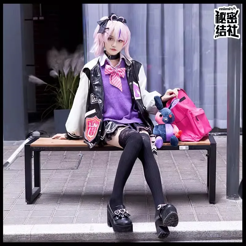 Парик для косплея аниме Vtuber NIJISANJI EN Maria Marionette полуюбилейная униформа