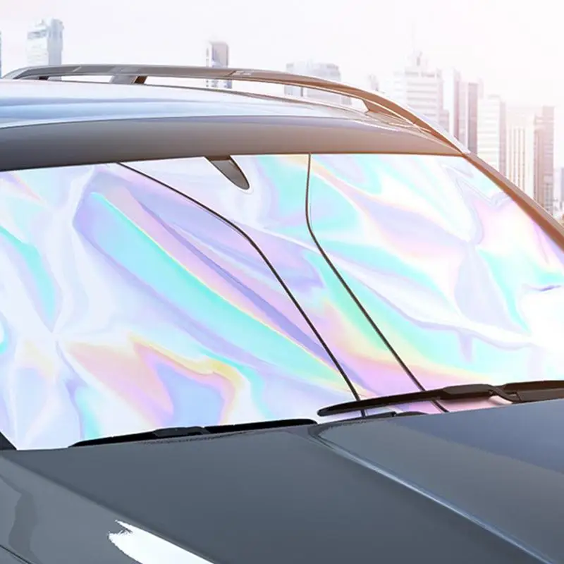 Солнцезащитный козырек на лобовое стекло автомобиля складной от солнца с