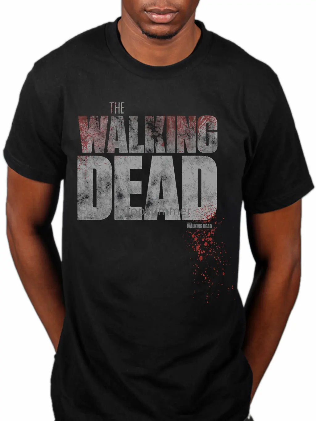 

2017 Creatives Cool The Walking Dead Splatter T Shirt Serie Tv Apocalisse Zombie Ventaglio Printed T Shirt 2017 Cool Tops