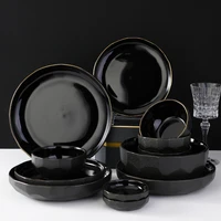 simple nordic phnom penh frosted tableware ceramic plate japanese steak plate household rice bowl dish plate set