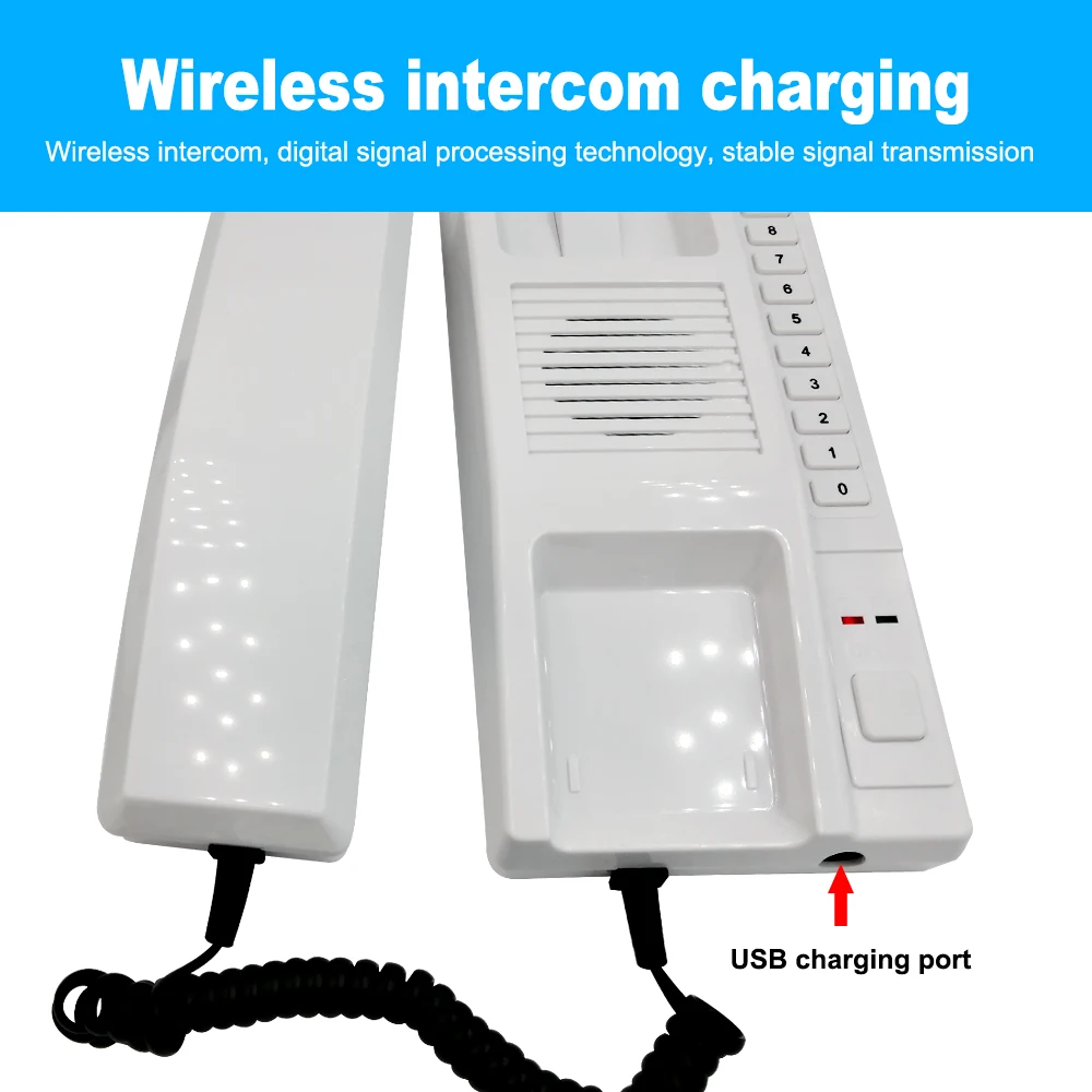 anjielo wireless intercom system secure interphone handsets expandable for warehouse office interphone maison home phone voip free global shipping