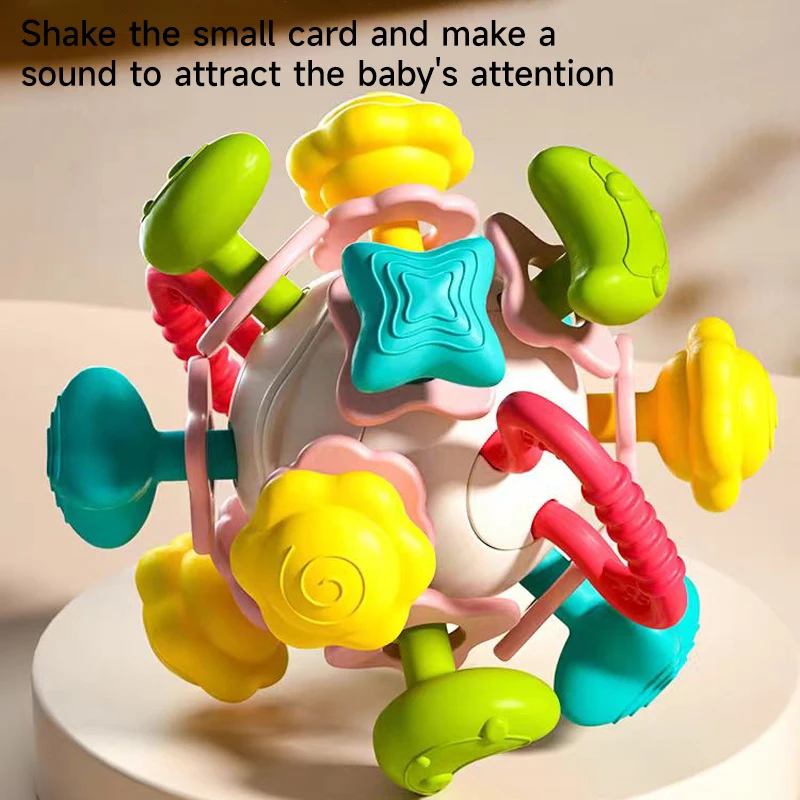 Детская игрушка-грызунок для новорожденных 0-12 месяцев