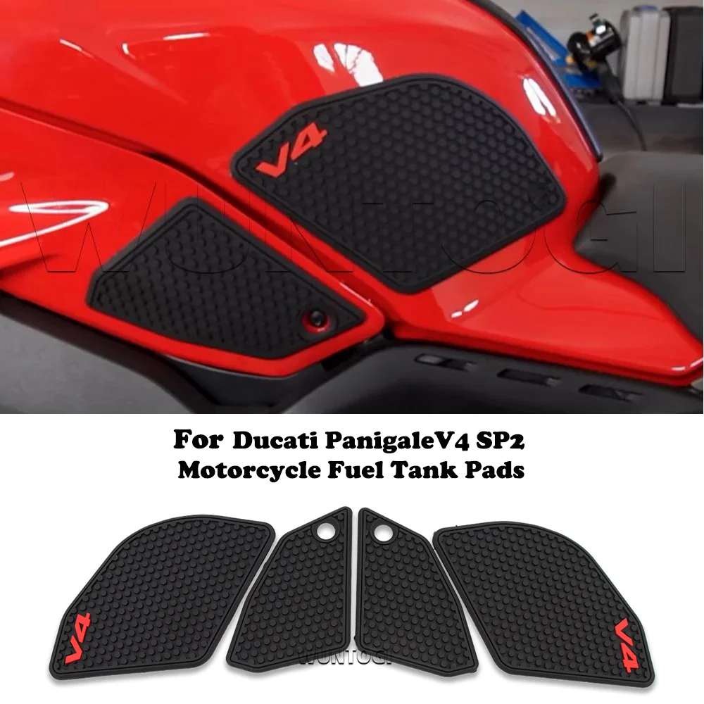 

For DUCATI Panigale V4S SP2 2022 Accessories Motorcycle Fuel Tank Pads Knee Grip Non-slip Side Protector Sticker