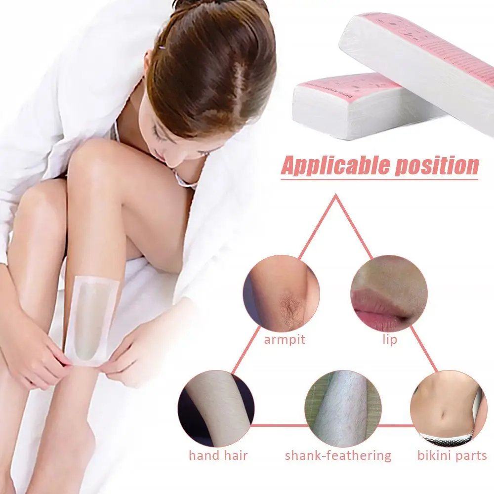 

Eyebrow Underarm For Facial Leg Non-woven Waxing Strips Body Wax Strips Hair Removal Epilating Wax Strip Paper
